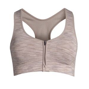 NWT Avia Women’s Seamless Zip Front Sports Bra Size Small